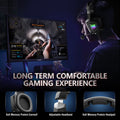 K8 Gaming Headphones with Flexible HD Mic RGB Light Surround Sound Over-Ear Wired Headset Gamer for PC Gaming Xbox