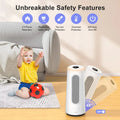 CLEVAST Smart Space Heater for Indoor Use, 1500W Fast Heating PTC Ceramic Portable Heaters with Thermostat, Quiet Electric Space Heater with RGB Night Light for Bedroom, Office, App & Voice Control
