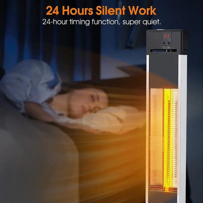 Space Heater for Indoor Use Large Room - Air Choice 1500W Room Heater with 3S Quick Heating/Safe Infrared Heater with 3 Modes/Super Quiet Portable Heater Garage, Electric Outdoor Heaters for Patio Garage Heater
