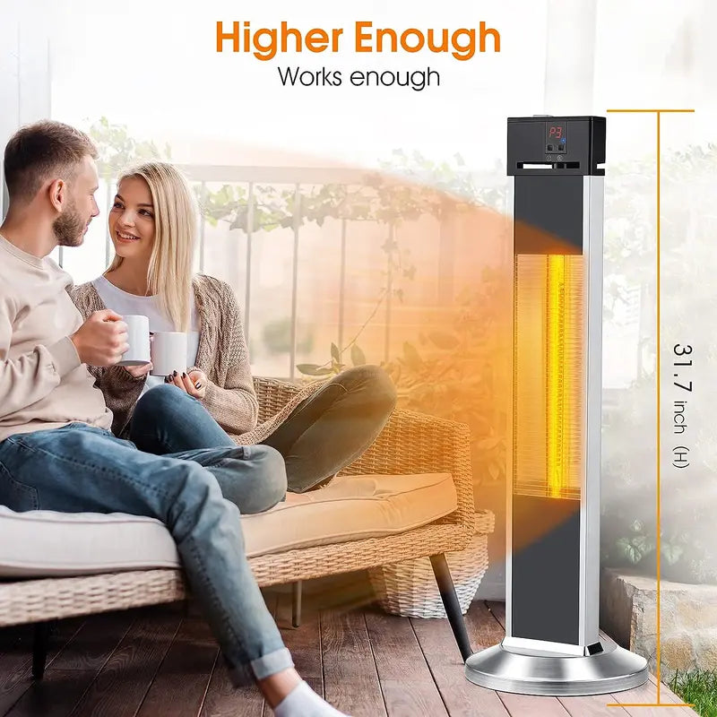 Space Heater for Indoor Use Large Room - Air Choice 1500W Room Heater with 3S Quick Heating/Safe Infrared Heater with 3 Modes/Super Quiet Portable Heater Garage, Electric Outdoor Heaters for Patio Garage Heater