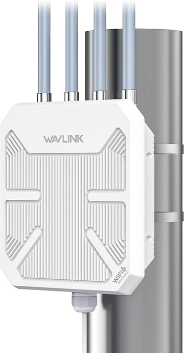 AX3000 Wifi6 Outdoor Access Point/Mesh Extender, Dual Band 2.4G+5G Long Range Outdoor Wifi Mesh Router with Poe/4X8Dbi High-Gain Antennas/Ip67 Weatherproof Enclosure/Signal Booster Amplifier