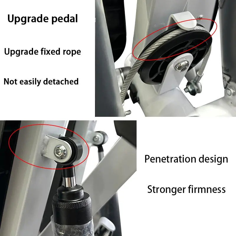 Mini Stepper, Home Exercise Fitness Mountaineering Multi-Function Stair Stepper with 2Pcs Adjustable Resistance Band, Leg Arm Full Body Workout Stepper, Sports Accessories