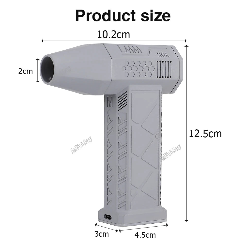 Cyclone Jet Turbo Powerful Jet Air Blower High Speed Duct Fan Mini Blower Turbo Jet Fan 110,000 RPM Violent Fan Jetdry Brushless
