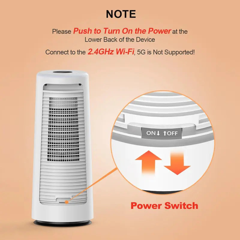 CLEVAST Smart Space Heater for Indoor Use, 1500W Fast Heating PTC Ceramic Portable Heaters with Thermostat, Quiet Electric Space Heater with RGB Night Light for Bedroom, Office, App & Voice Control